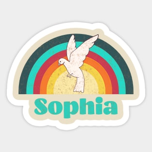 Sophia - Vintage Faded Style Sticker